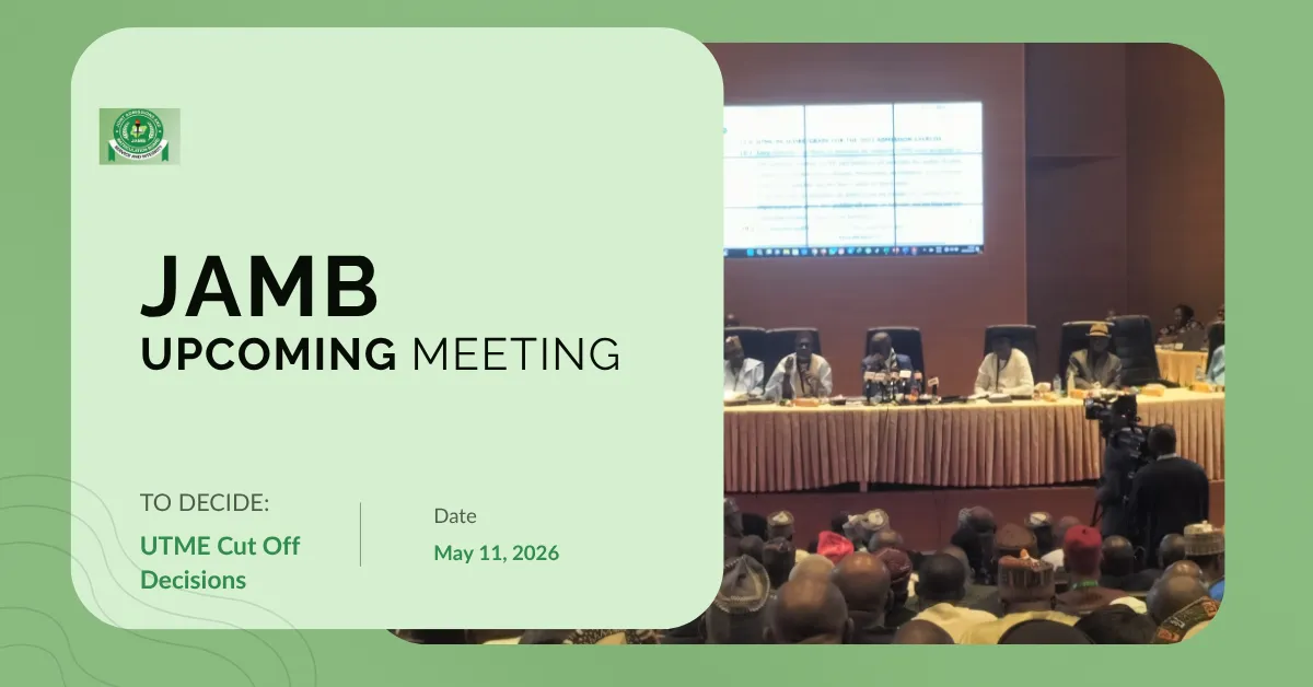 JAMB Sets May 11 Date for 2026 UTME Cut Off Decisions