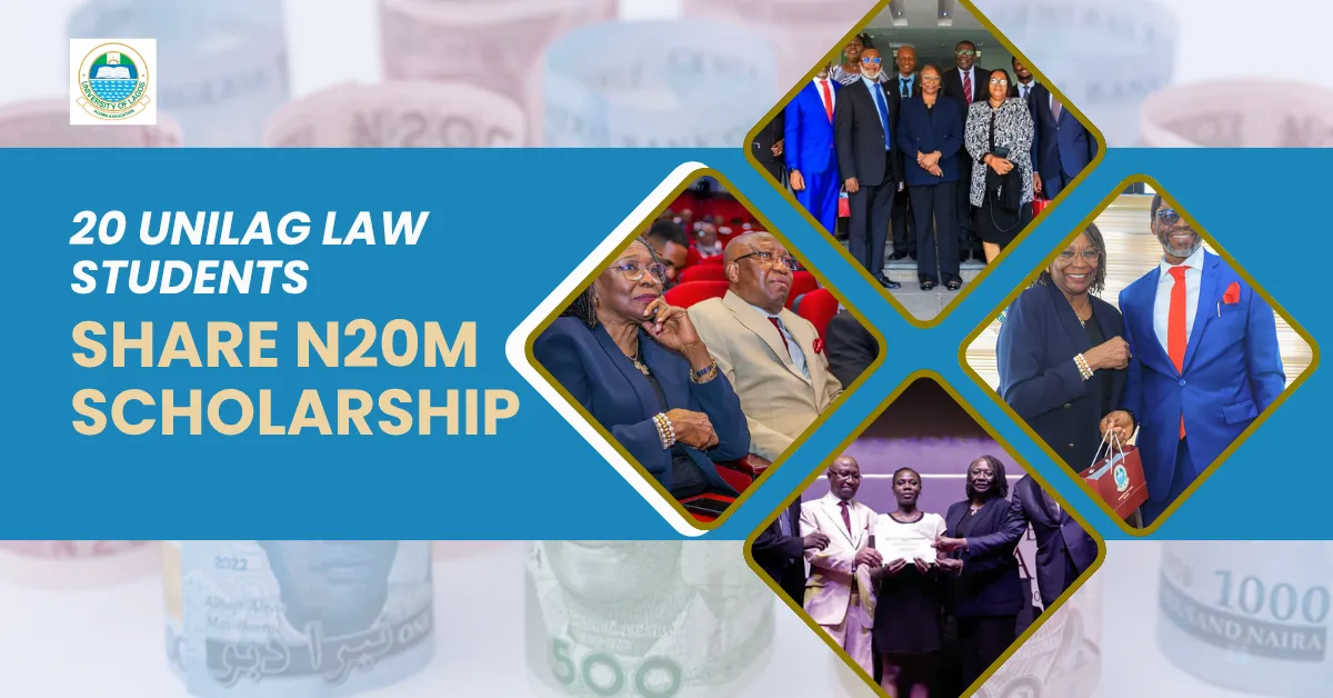 Twenty UNILAG Law Students Share N20m Scholarship in Honour of Late Vice Chancellor