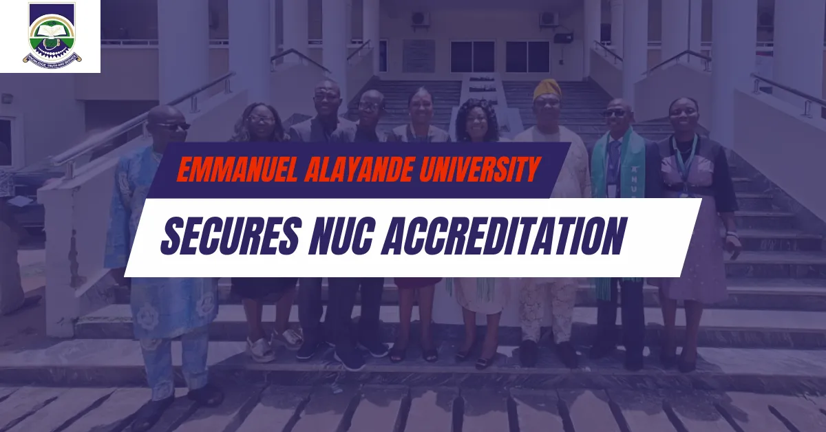 Emmanuel Alayande University Secures NUC Accreditation for All 49 Programmes