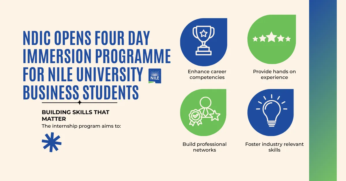 NDIC Opens Four Day Immersion Programme for Nile University Business Students