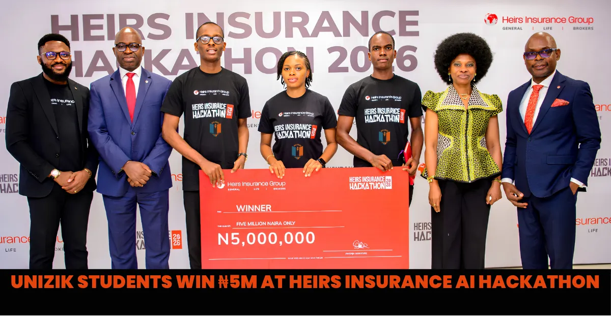 UNIZIK Students Win ₦5m at Heirs Insurance AI Hackathon