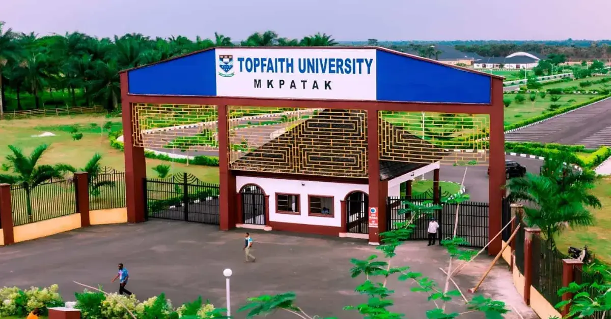 Topfaith University Post UTME Screening Form 2026/2027 Academic Session