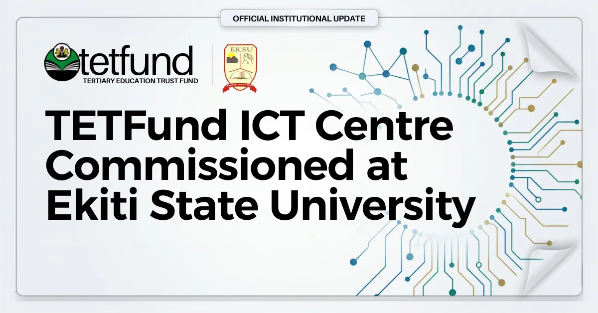 TETFund ICT Centre Commissioned at Ekiti State University