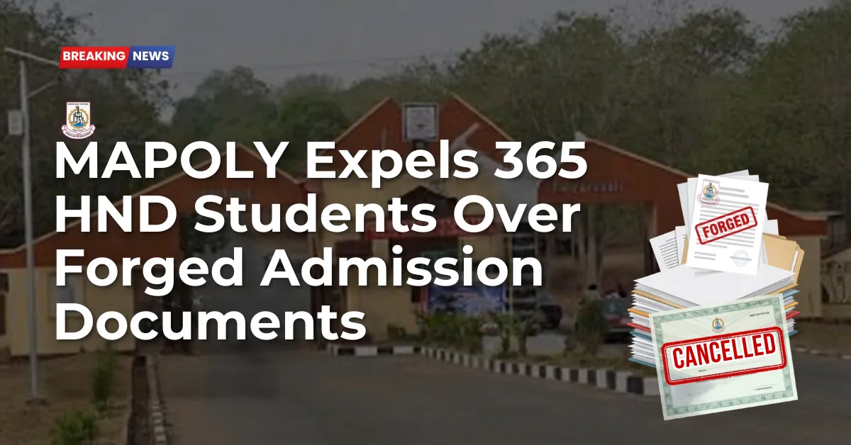MAPOLY Expels 365 HND Students Over Forged Admission Documents