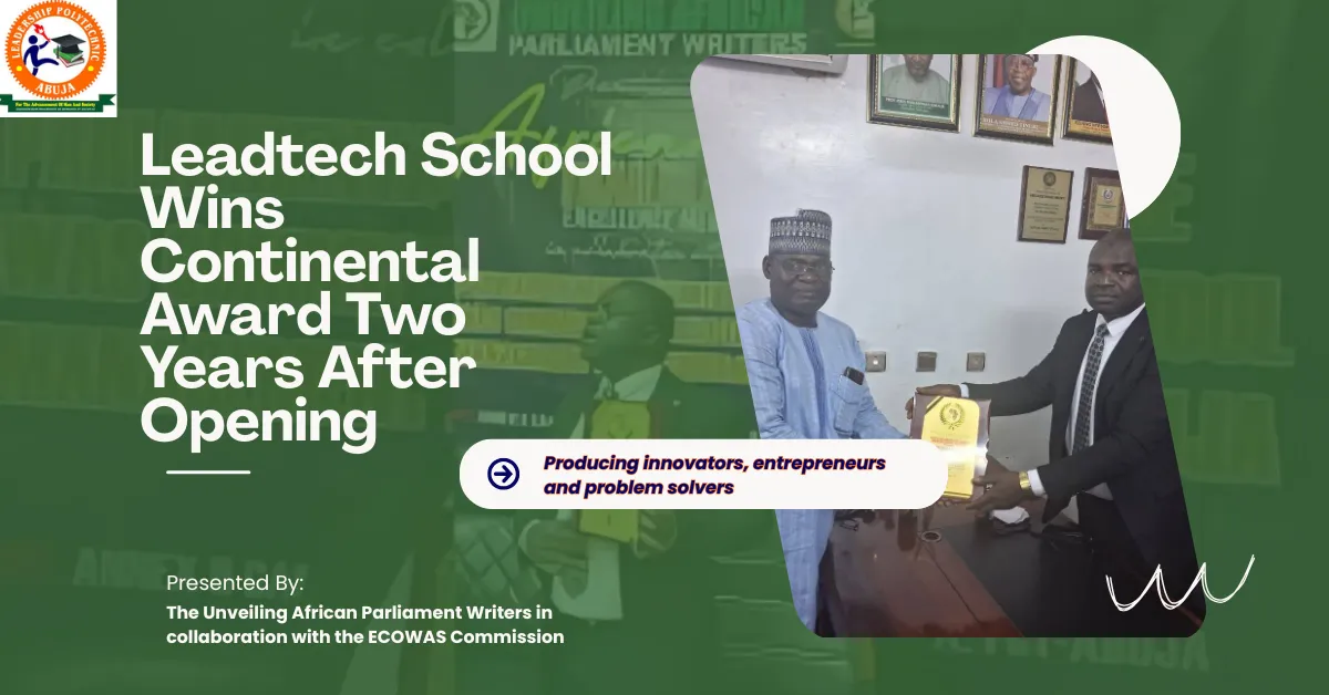 Leadtech School Wins Continental Award Two Years After Opening