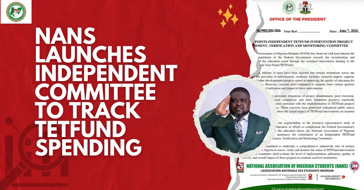 NANS Launches Independent Committee To Track TETFund Spending