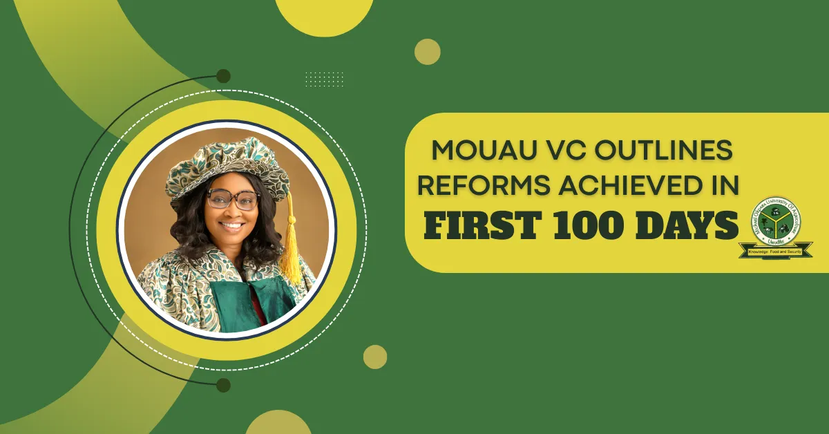 MOUAU VC Outlines Reforms Achieved in First 100 Days