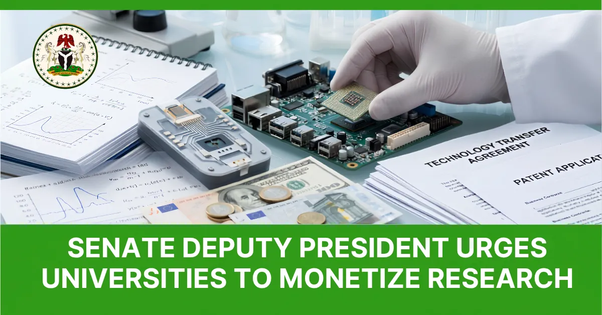 Senate Deputy President Urges Universities to Monetize Research