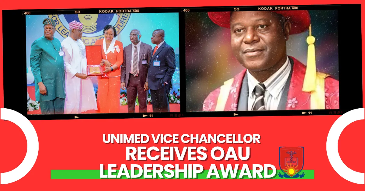 UNIMED Vice Chancellor Receives OAU Leadership Award