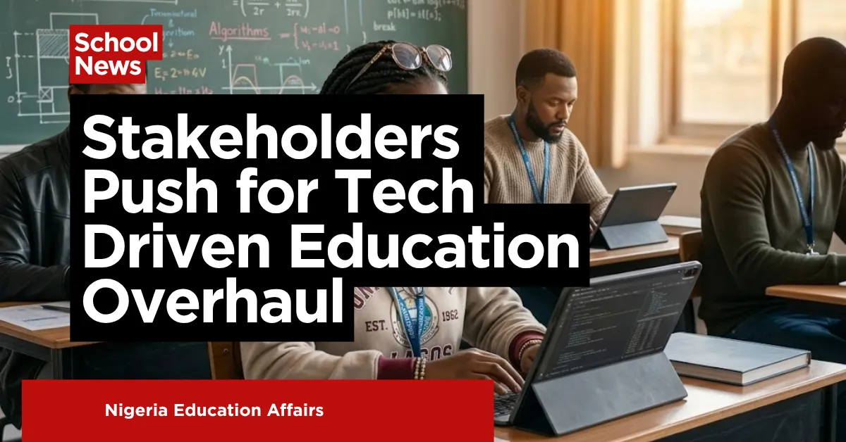 Stakeholders Push for Tech Driven Education Overhaul