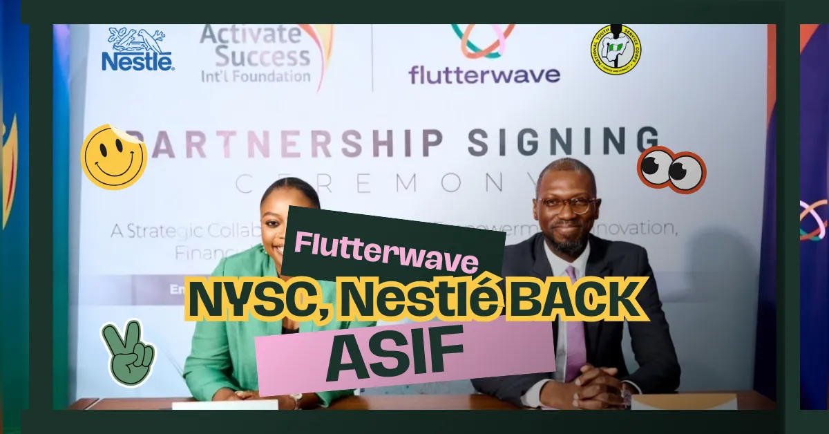 Flutterwave, NYSC, Nestlé Back ASIF Youth Entrepreneurship Summit in Abuja