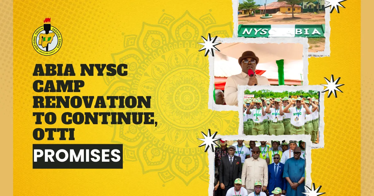 Abia NYSC Camp Renovation to Continue, Otti Reveals