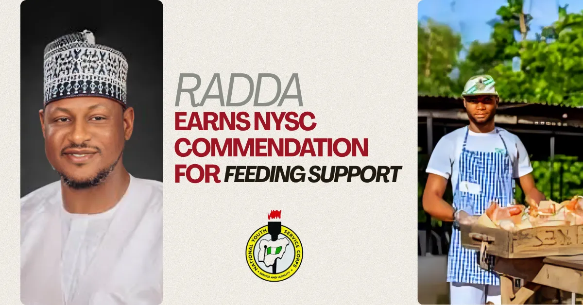 Radda Earns NYSC Commendation For Feeding Support