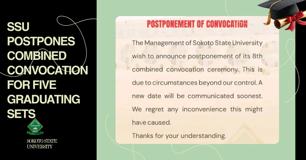 SSU Postpones Combined Convocation For Five Graduating Sets