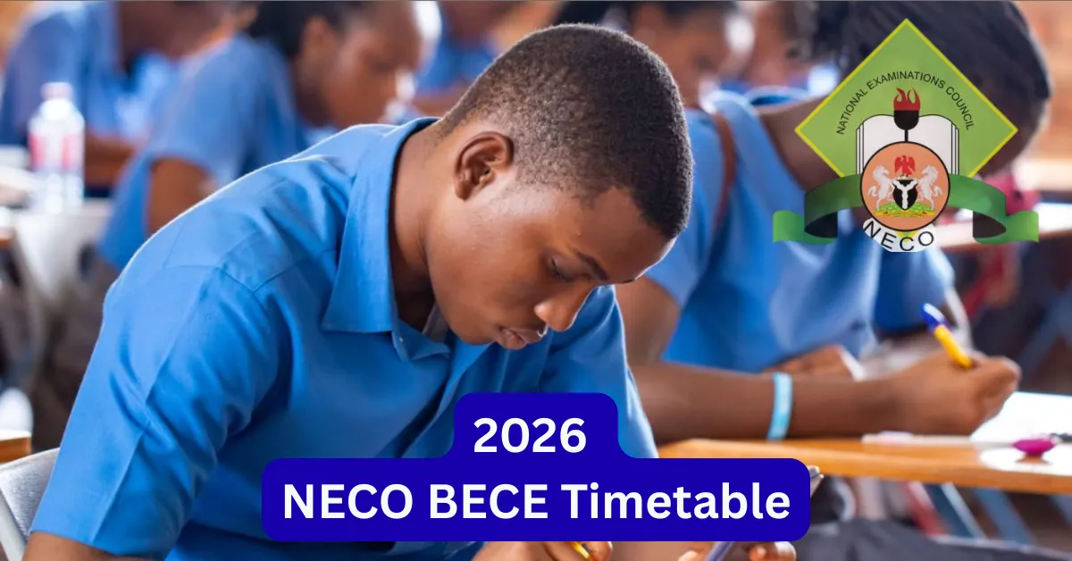 Ogun State BECE Timetable 2026 Junior WAEC