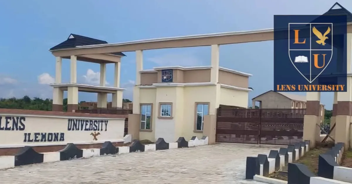 Lens University Post UTME Form 2026/2027 Academic Session