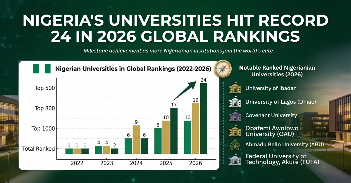 Nigeria's Universities Hit Record 24 in 2026 Global Rankings