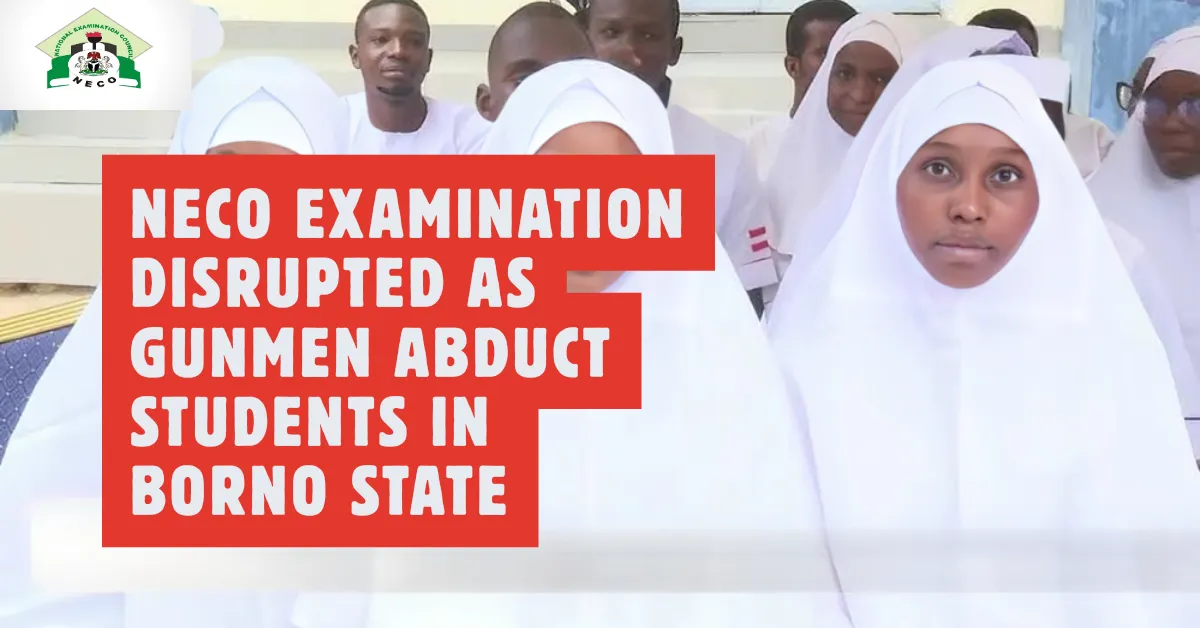 NECO Examination Disrupted as Gunmen Abduct Students in Borno State