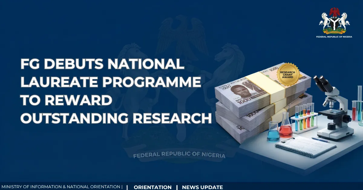FG Debuts National Laureate Programme to Reward Outstanding Research