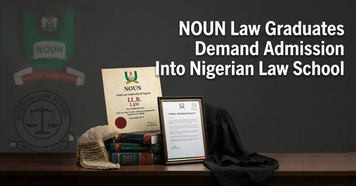 NOUN Law Graduates Demand Admission Into Nigerian Law School