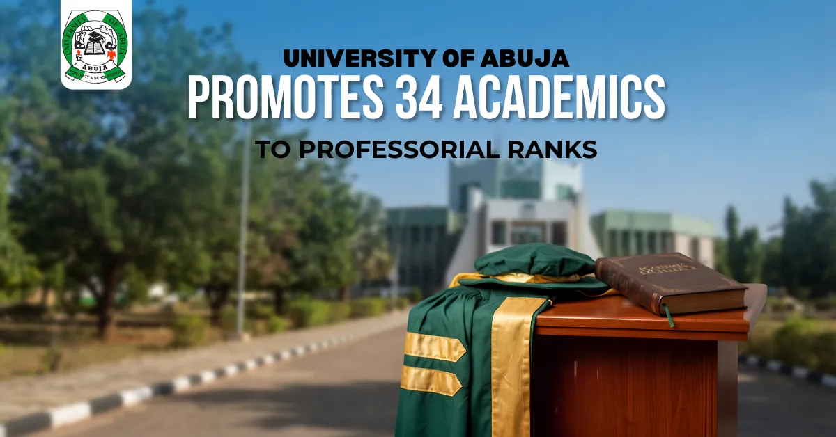 University of Abuja Promotes 34 Academics to Professorial Ranks 