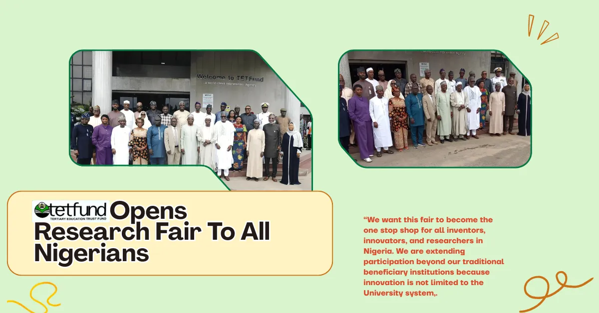 TETFund Opens Research Fair To All Nigerians
