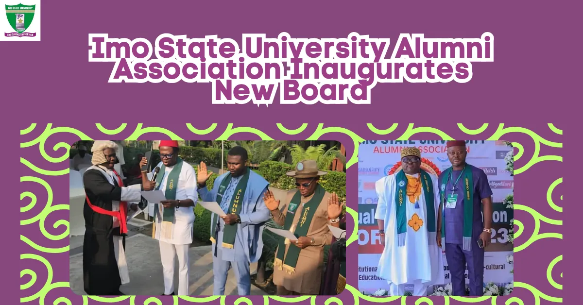 Imo State University Alumni Association Inaugurates New Board