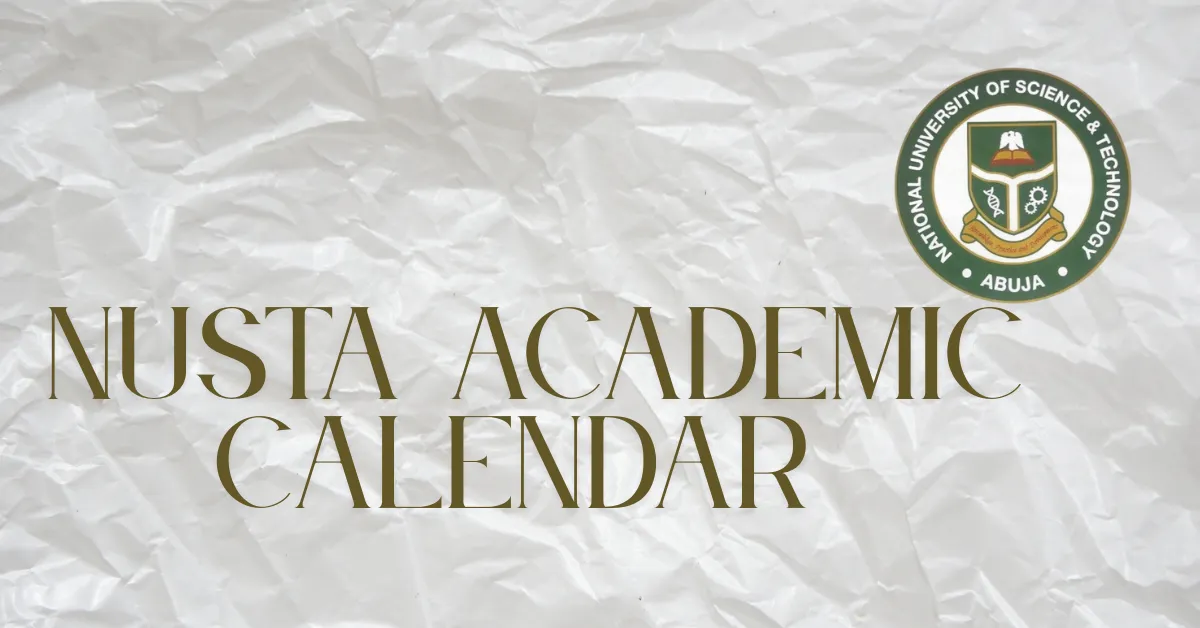 NUSTA Academic Calendar 2025/2026 Academic Session