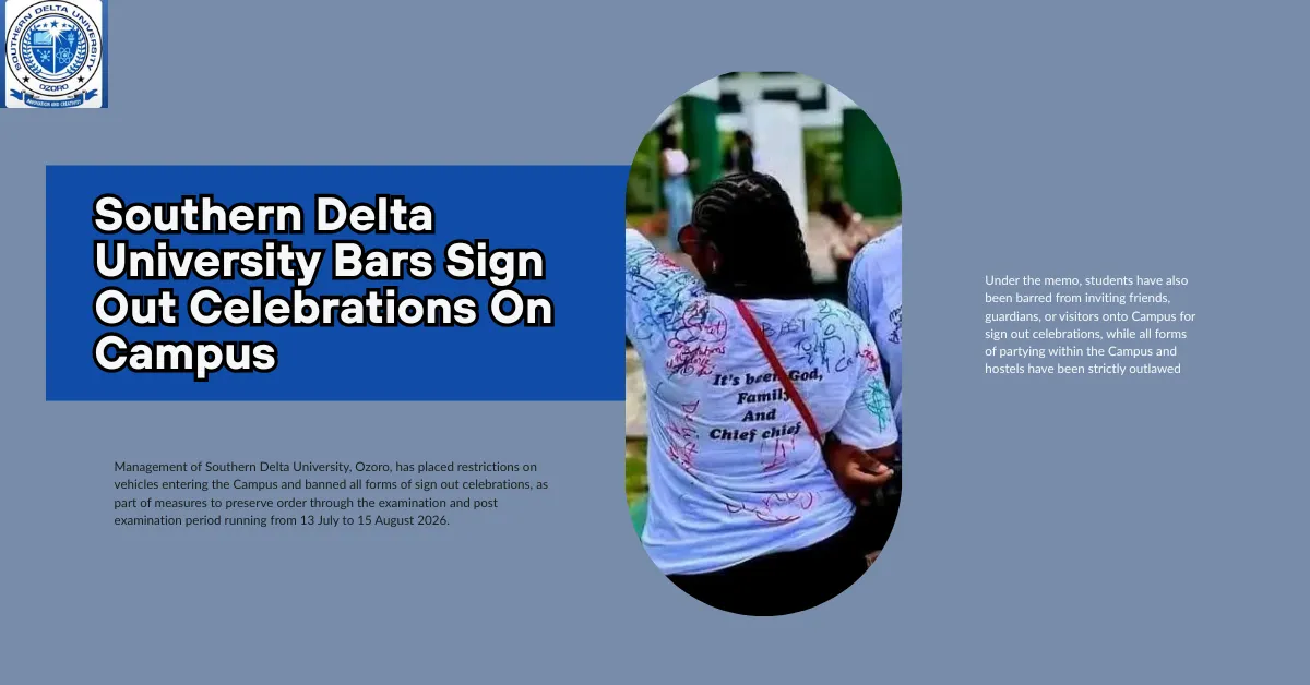 Southern Delta University Bars Sign Out Celebrations On Campus