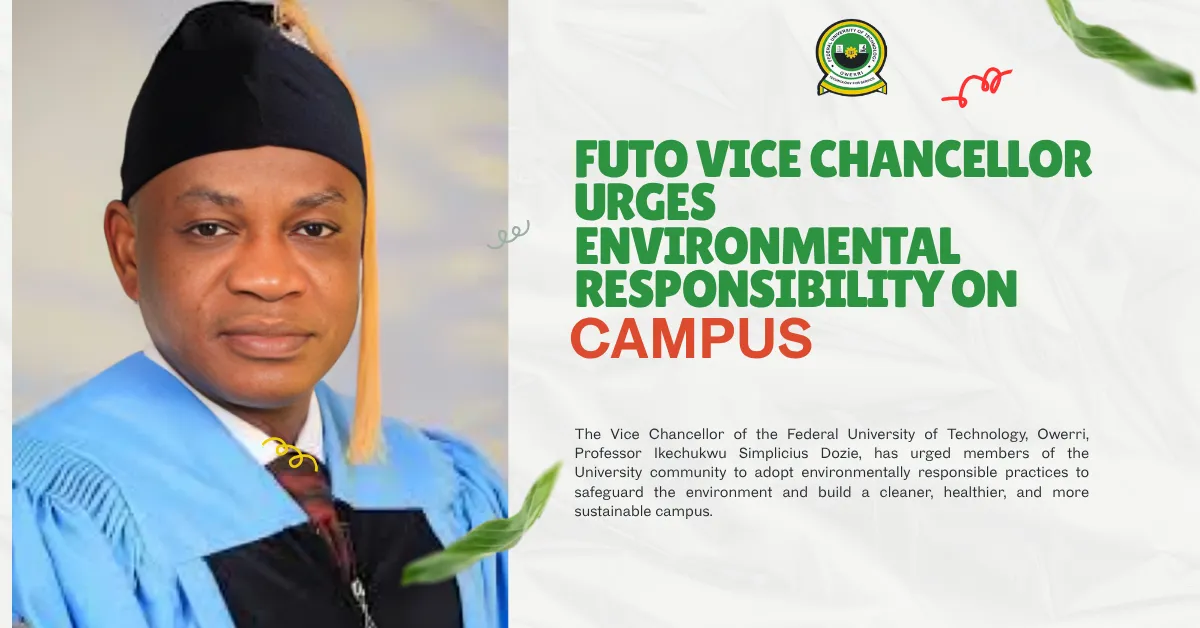 FUTO Vice Chancellor Urges Environmental Responsibility On Campus