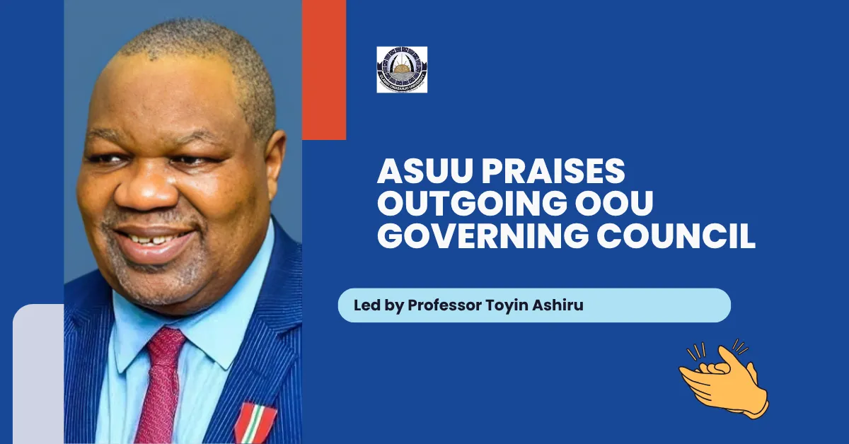 ASUU Praises Outgoing OOU Governing Council