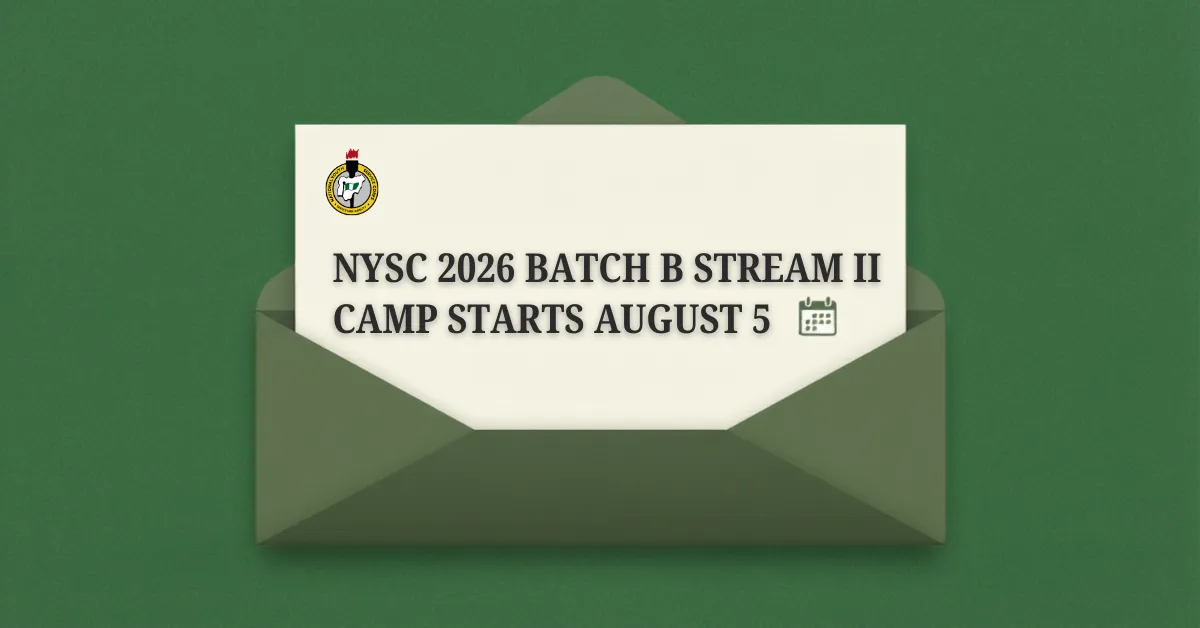 NYSC Announces Batch B Stream II Camp Starts August 5