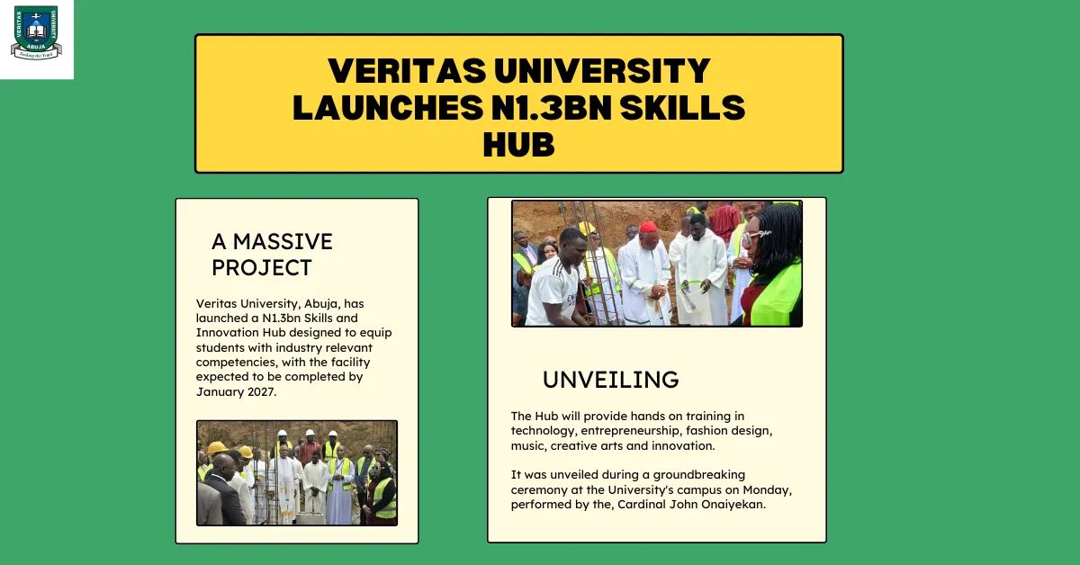 Veritas University Launches N1.3bn Skills Hub