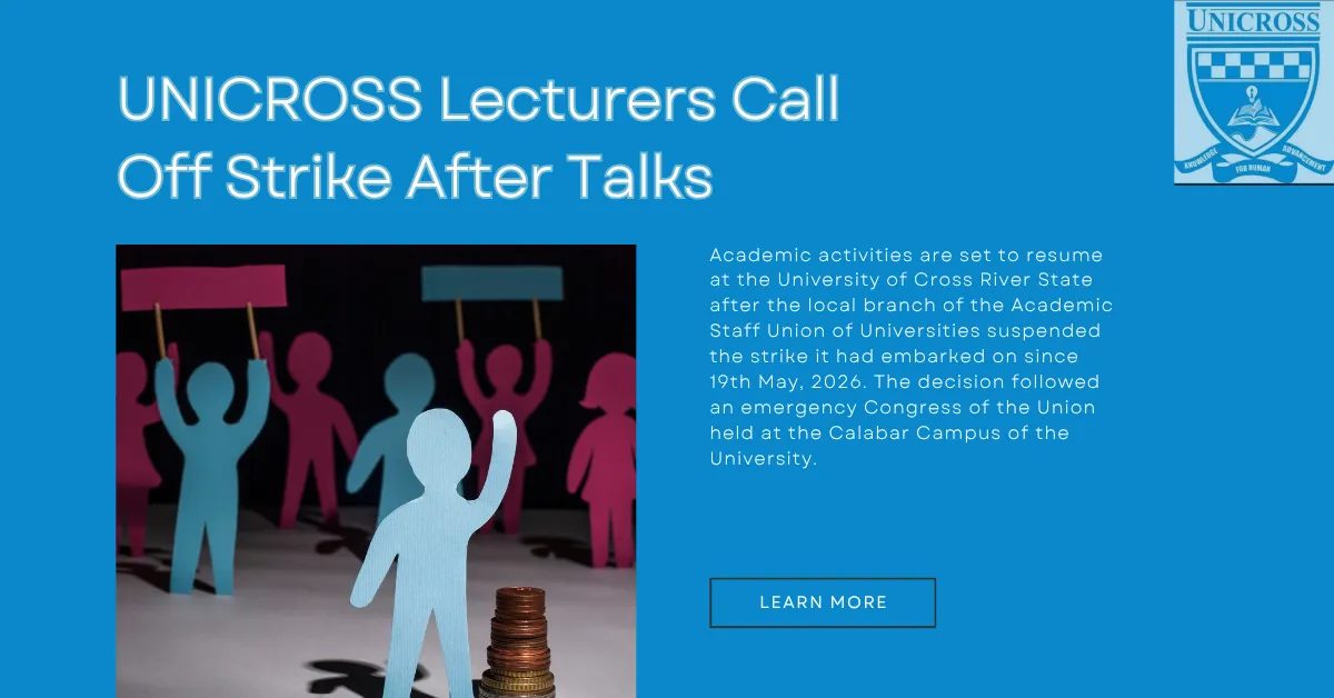 UNICROSS Lecturers Call Off Strike After Talks