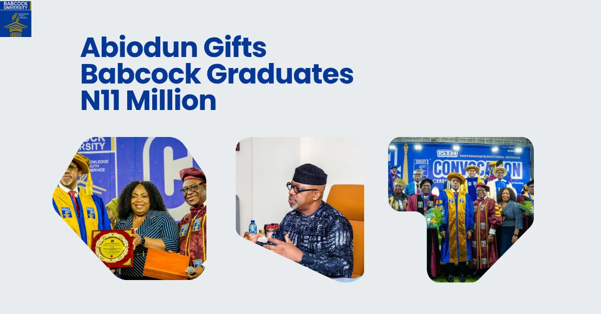 Abiodun Gifts Babcock Graduates N11 Million