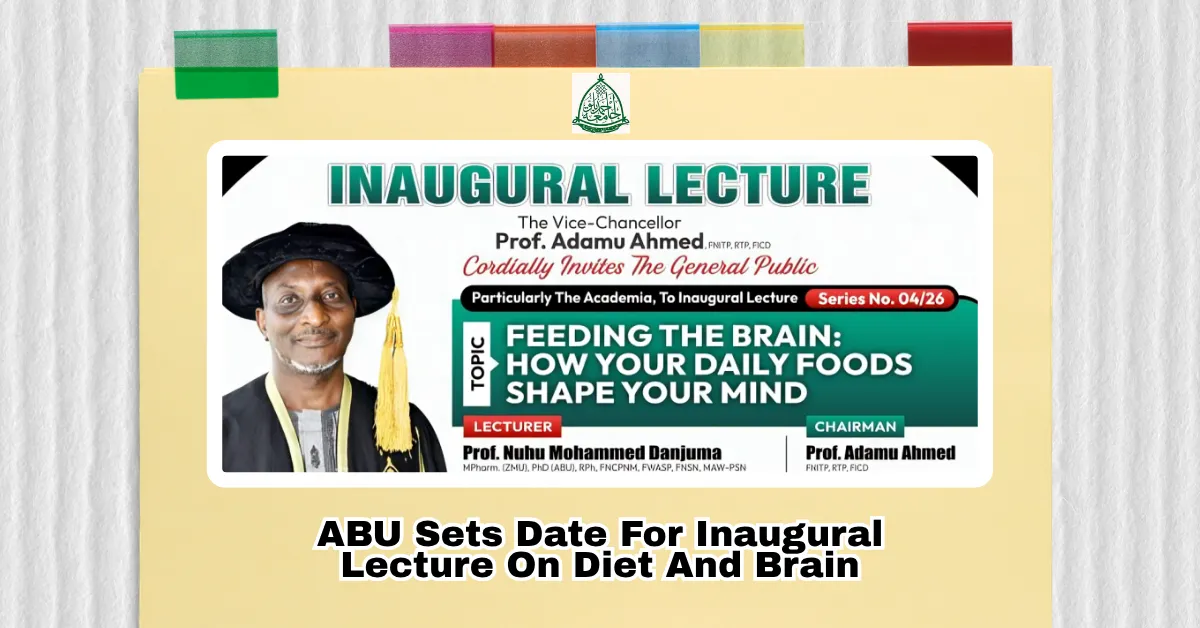 ABU Sets Date For Inaugural Lecture On Diet And Brain