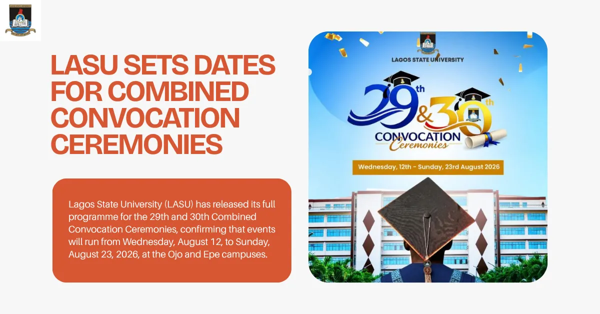 LASU Sets Dates For Combined Convocation Ceremonies