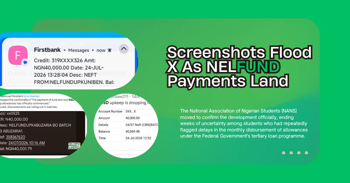 Screenshots Flood X As NELFUND Payments Land