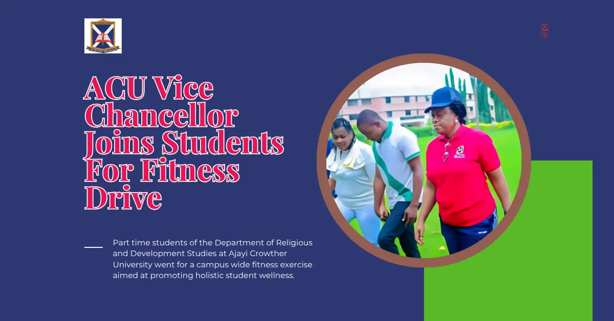 ACU Vice Chancellor Joins Students For Fitness Drive