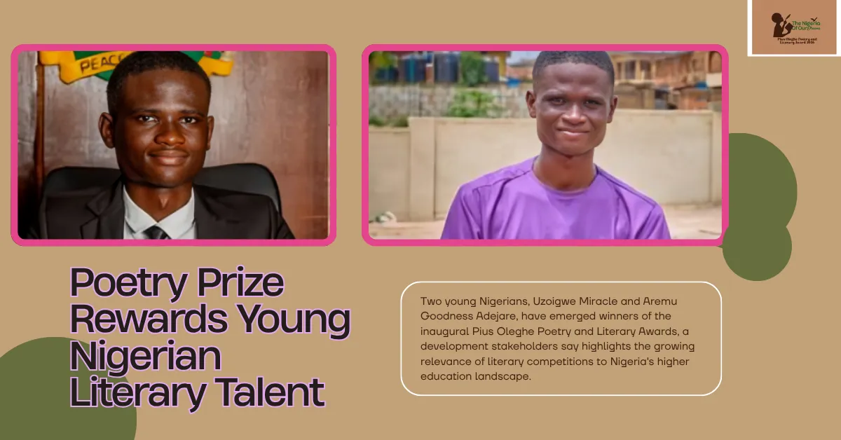 Poetry Prize Rewards Young Nigerian Literary Talent