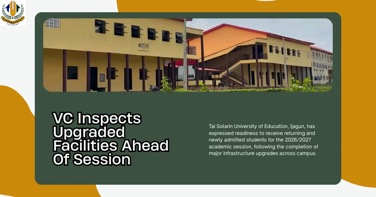 VC Inspects Upgraded Facilities Ahead Of Session