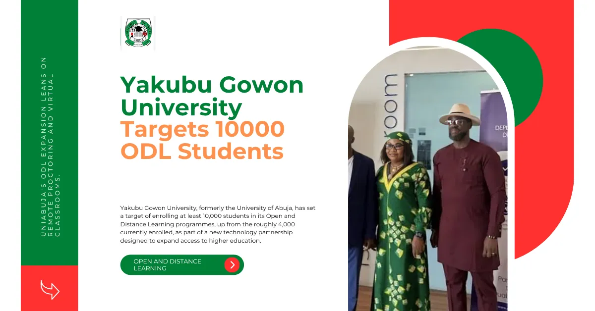 Yakubu Gowon University Targets 10000 ODL Students