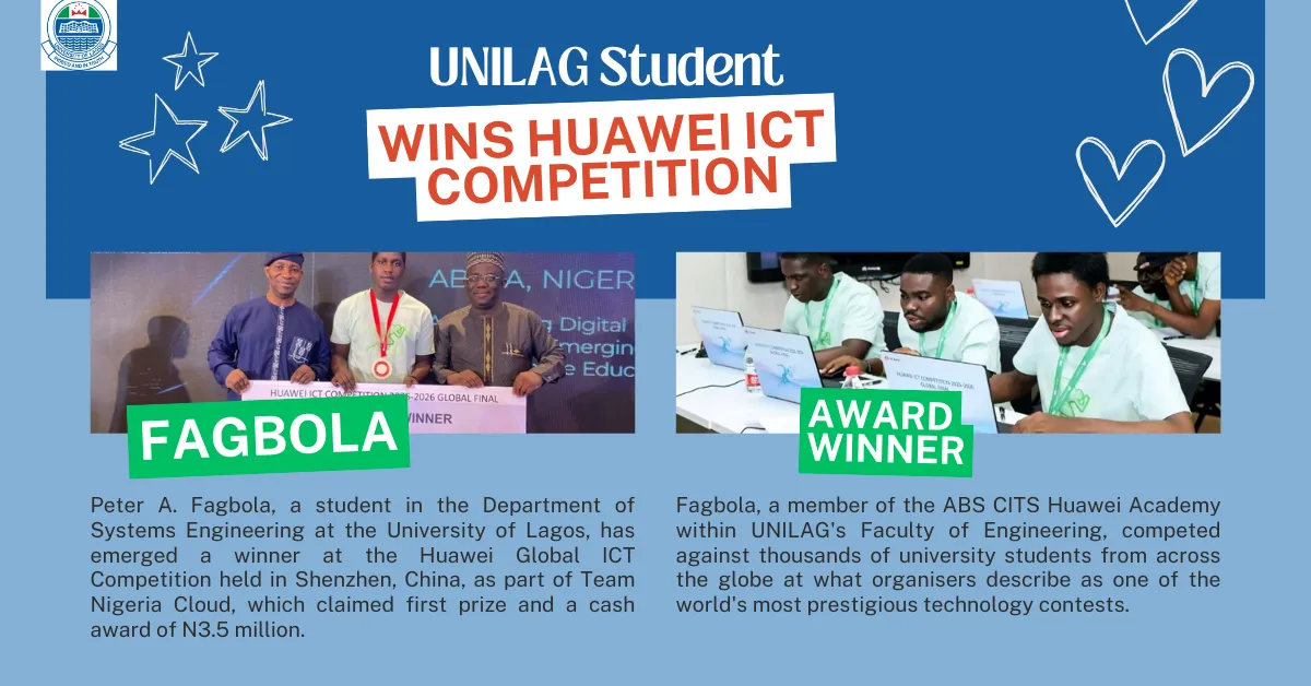 UNILAG Student Wins Huawei ICT Competition