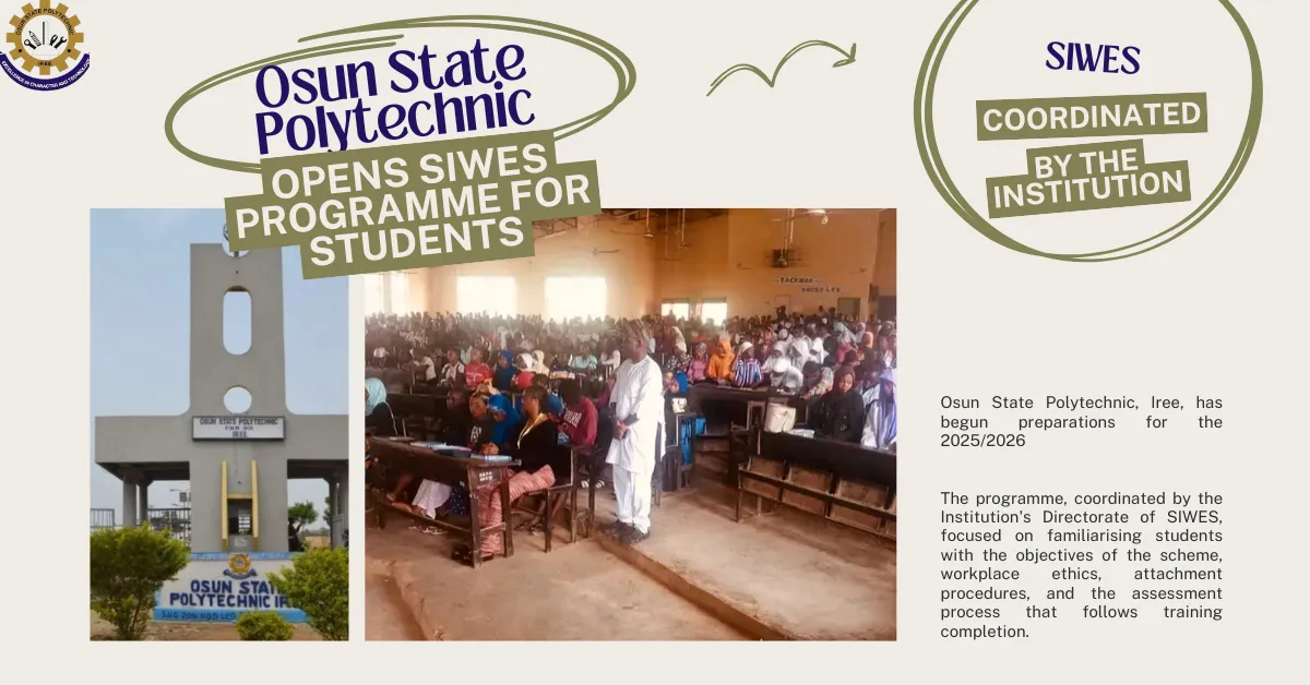 Osun State Polytechnic Opens SIWES Programme For Students