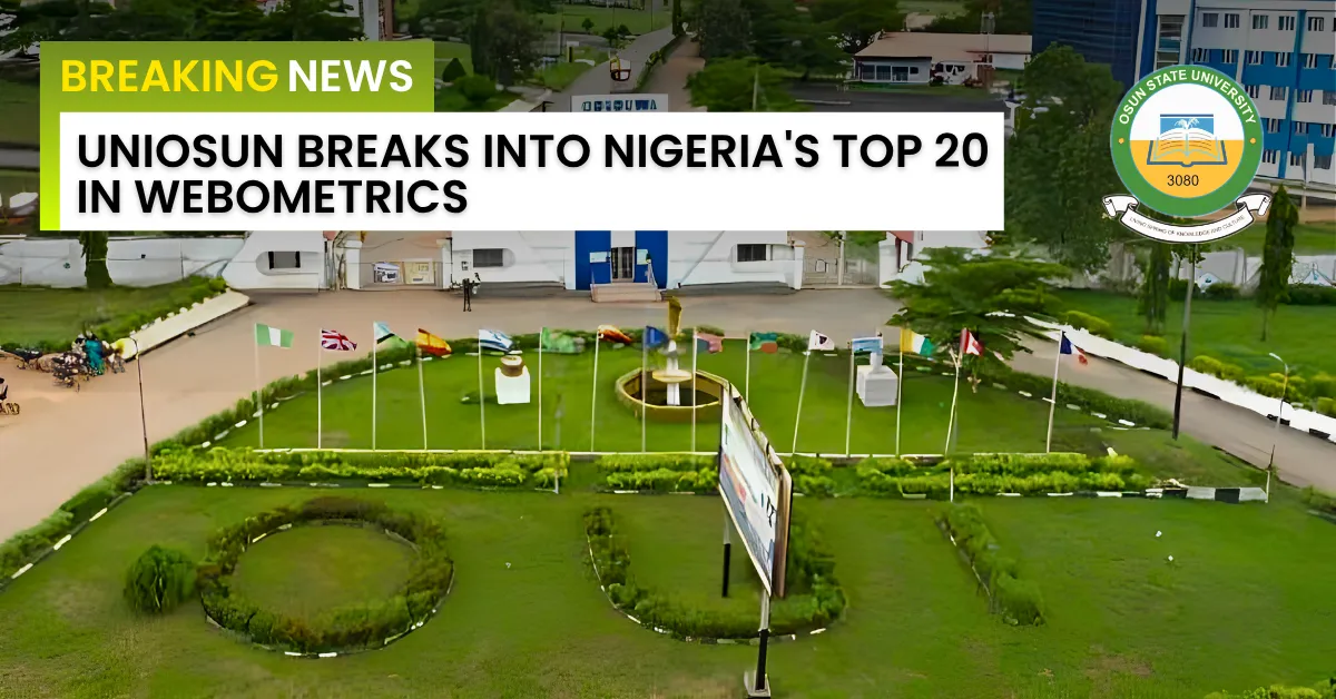 UNIOSUN Breaks Into Nigeria's Top 20 in Webometrics