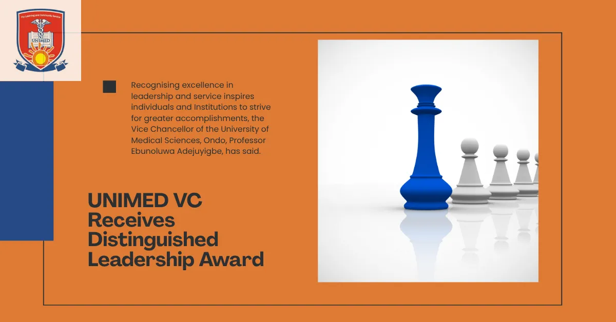 UNIMED VC Receives Distinguished Leadership Award