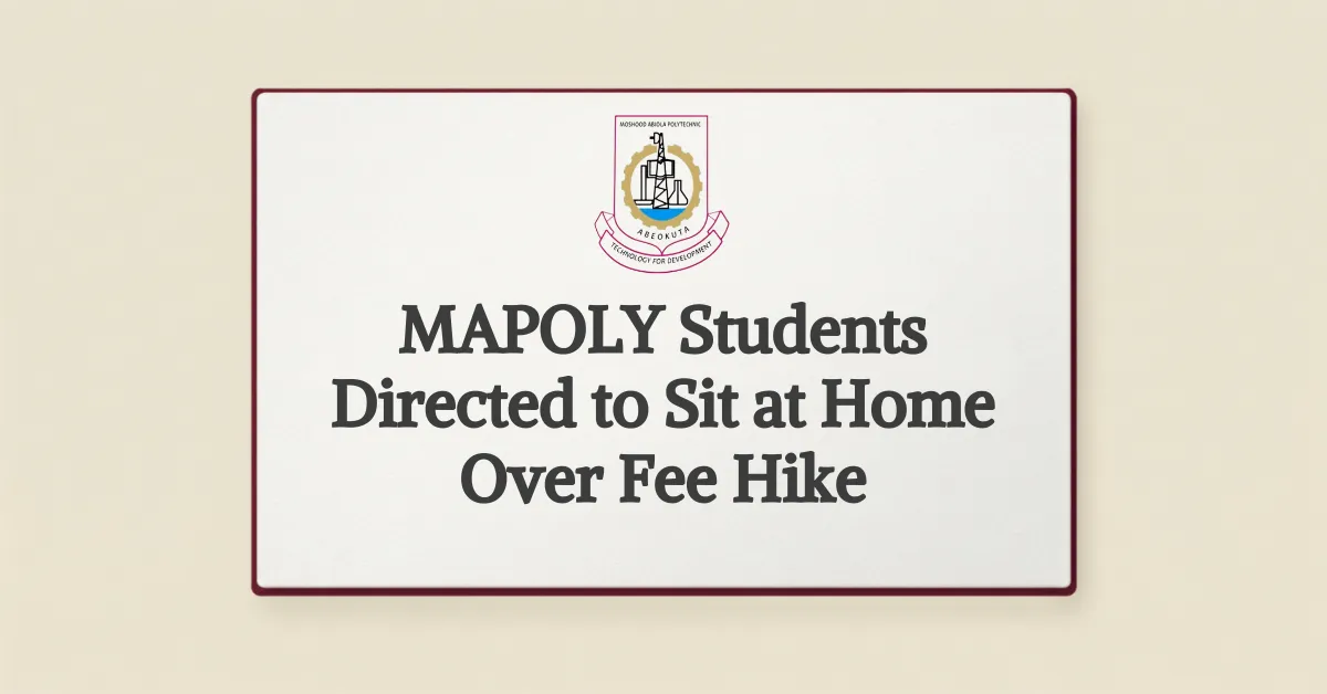 MAPOLY Students Directed to Sit at Home Over Fee Hike