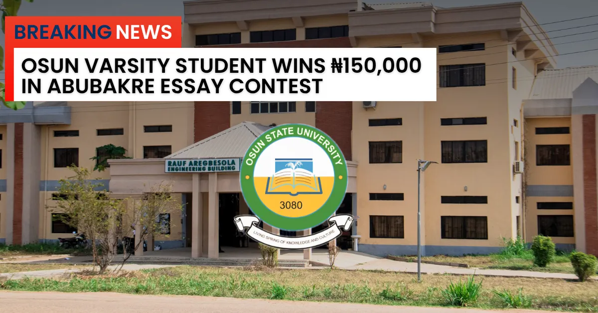 Osun Varsity Student Wins ₦150,000 in Abubakre Essay Contest