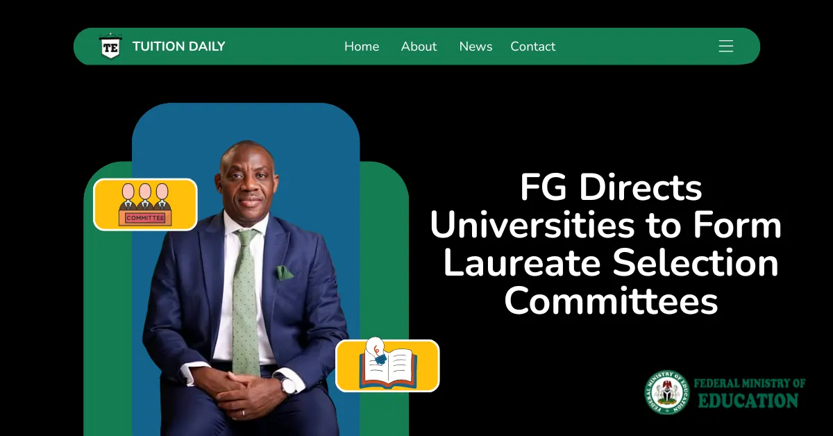 FG Directs Universities to Form Laureate Selection Committees