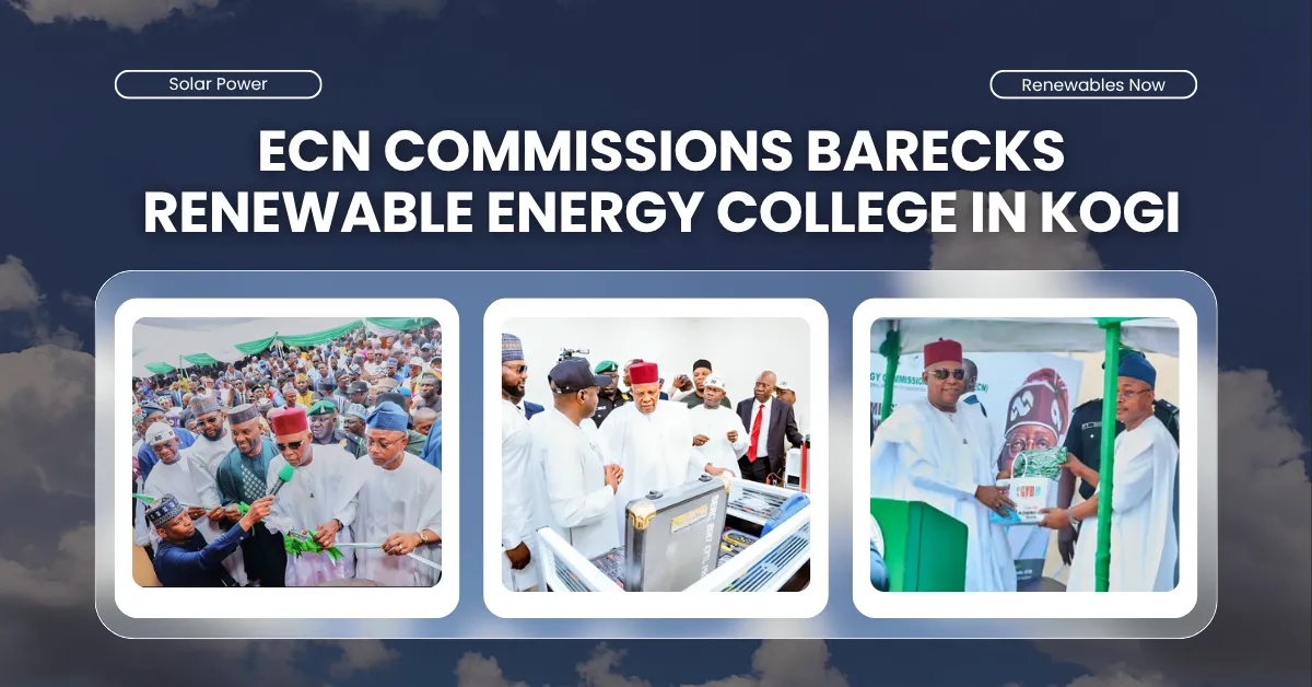 ECN Commissions BARECKS Renewable Energy College in Kogi